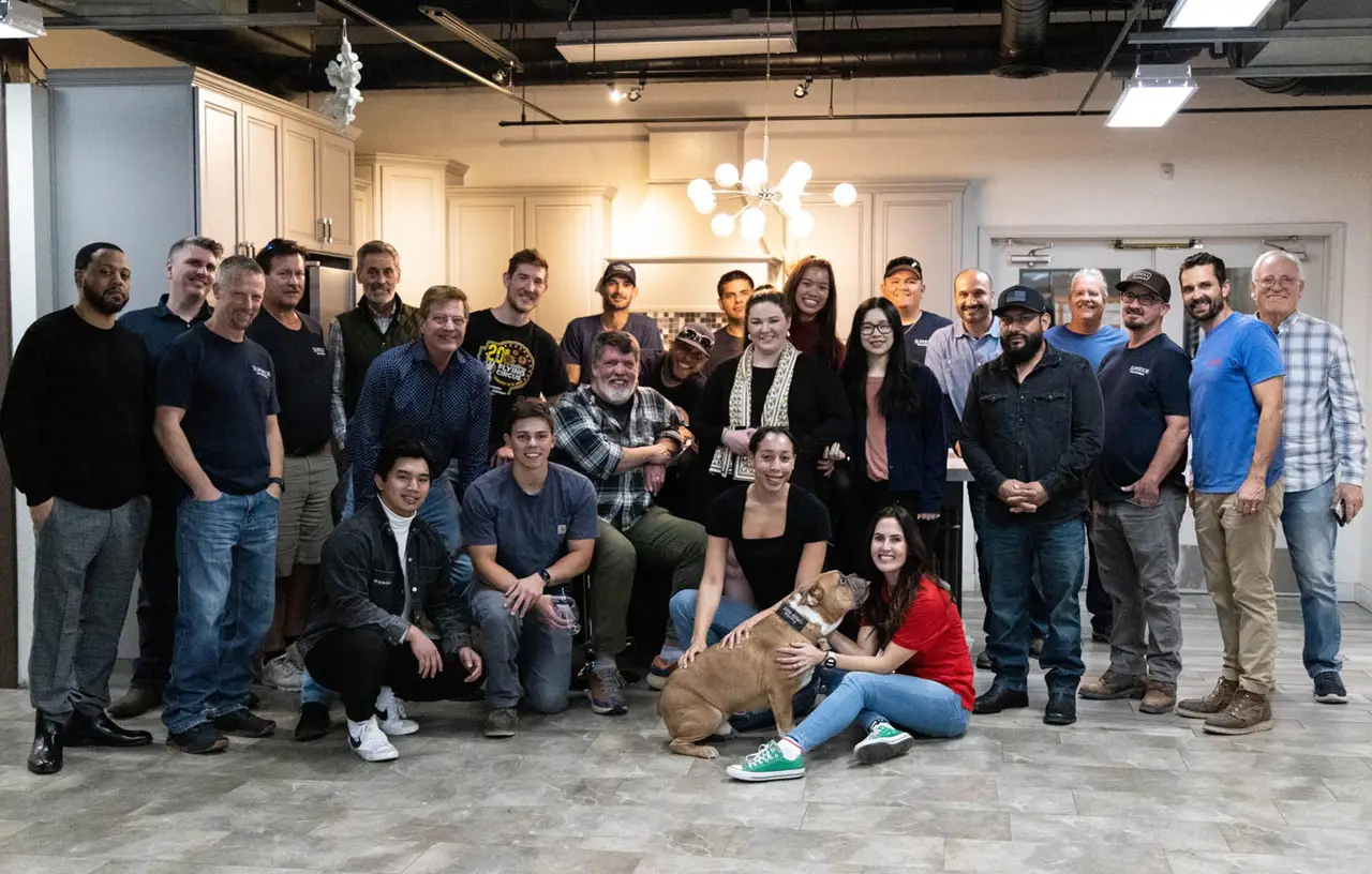 The Superior Stone & Cabinet team in the Phoenix showroom