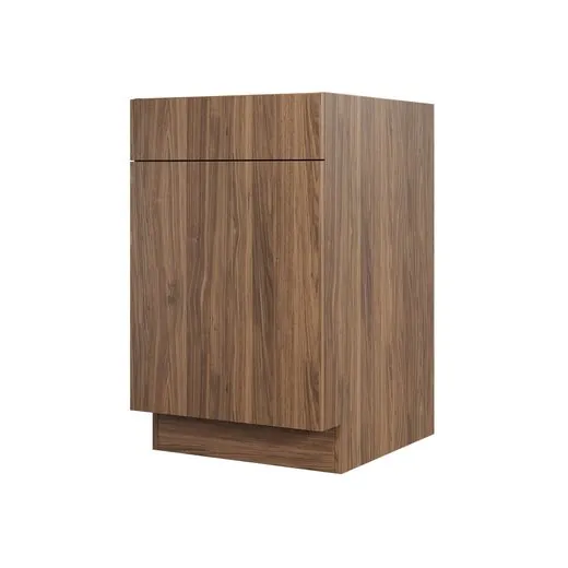Natural Walnut Euro - Superior Cabinets Superior Cabinets cabinet door style