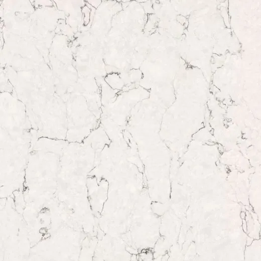 White Arabesque quartz countertop