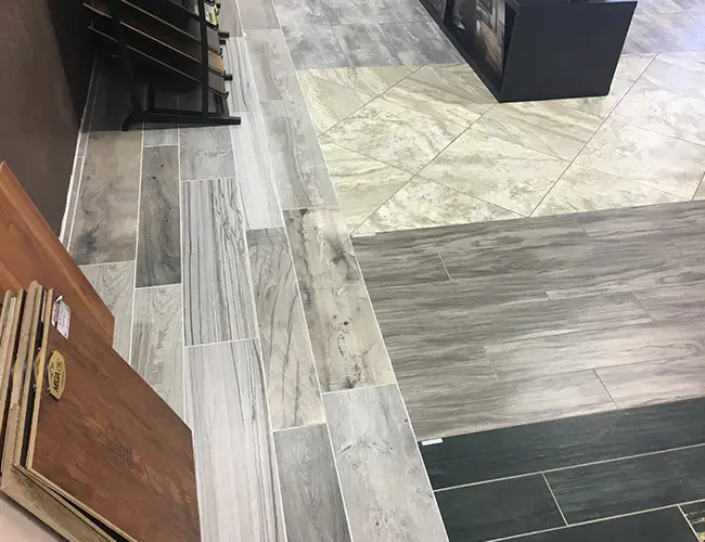 Our showroom has may tile samples for you to choose from.