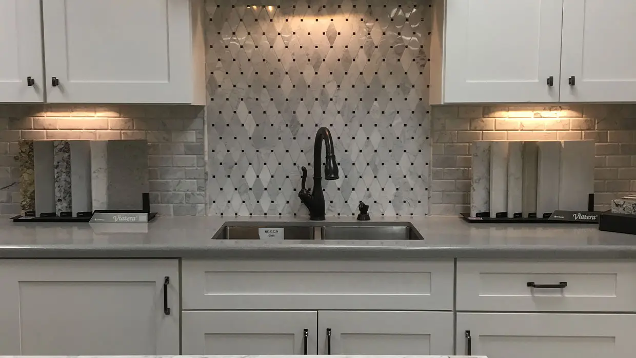 Elevate your kitchen with a modern quartz countertop.