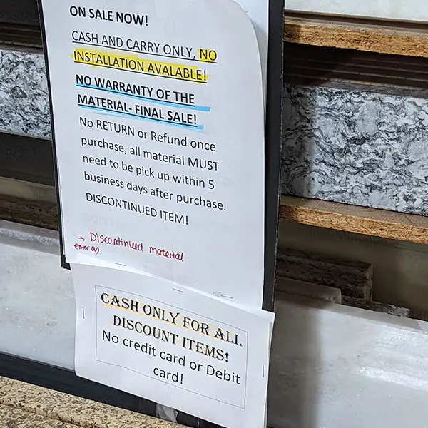 cash only deal