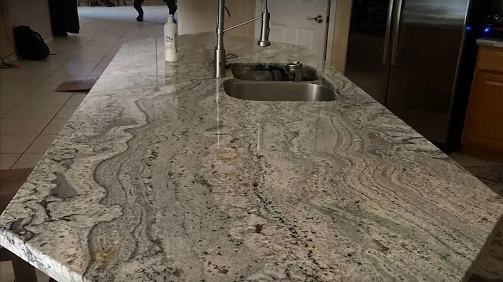 african canyon granite kitchen island 2