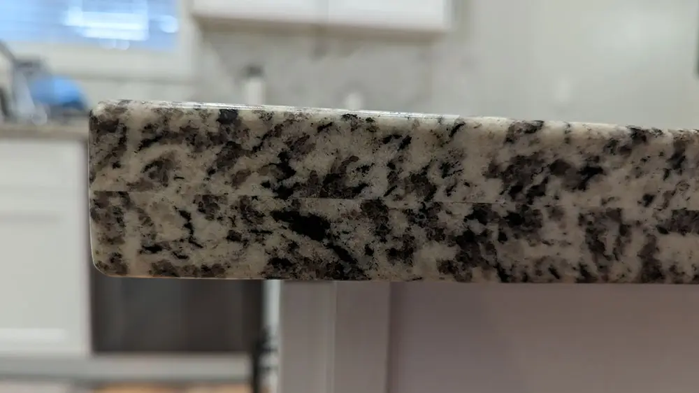 mountain storm granite countertop edge