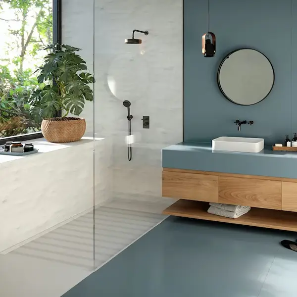 Cala Blue Quartz Bathroom