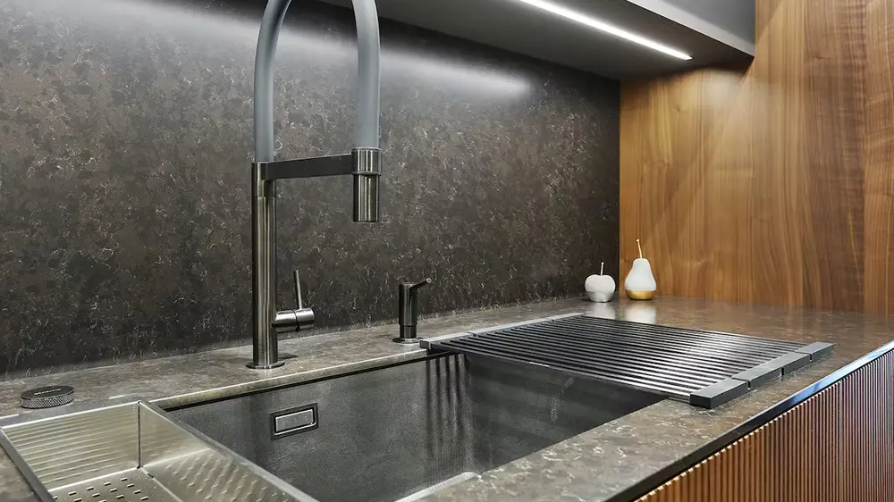 Corktown Quartz Kitchen Backsplash