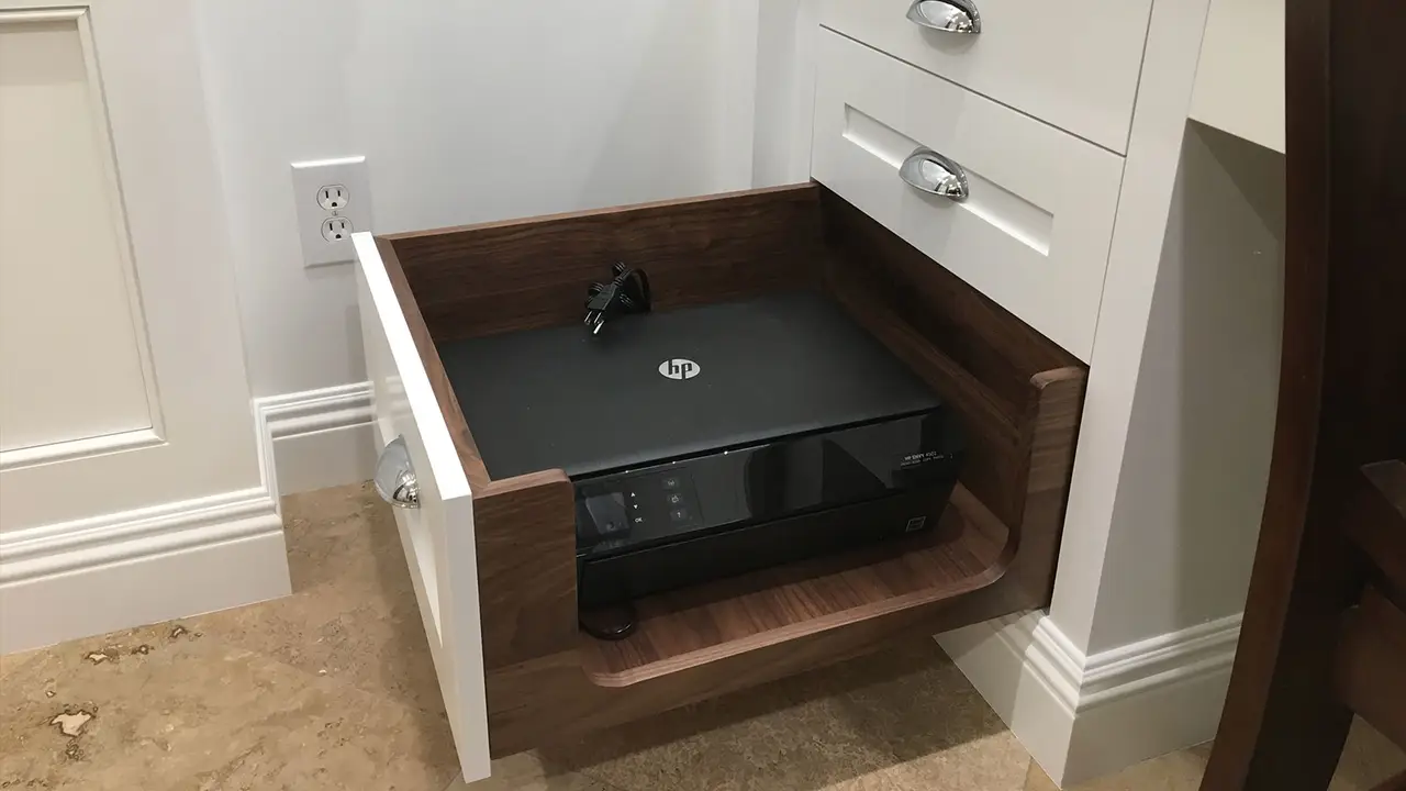 A custom printer drawer.