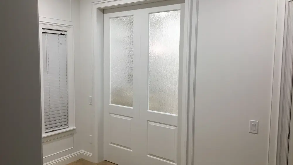 pocket doors save space in small remodels.