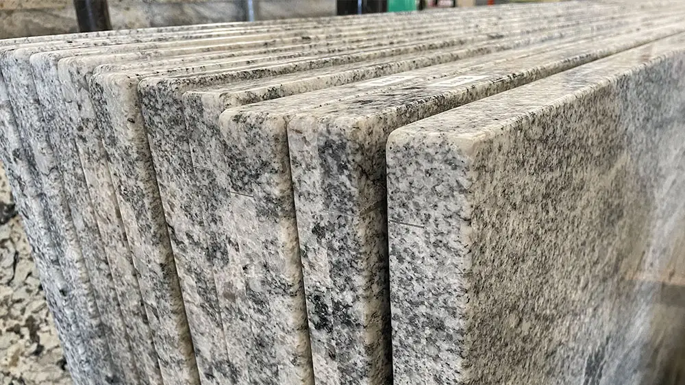white wave granite edges