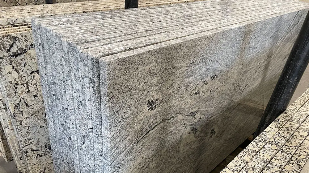 white wave granite prefab countertops