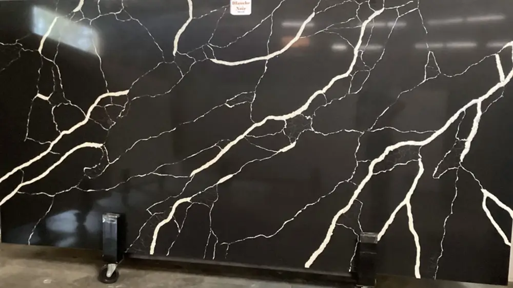 Calacatta Blanche Noir quartz countertop 1