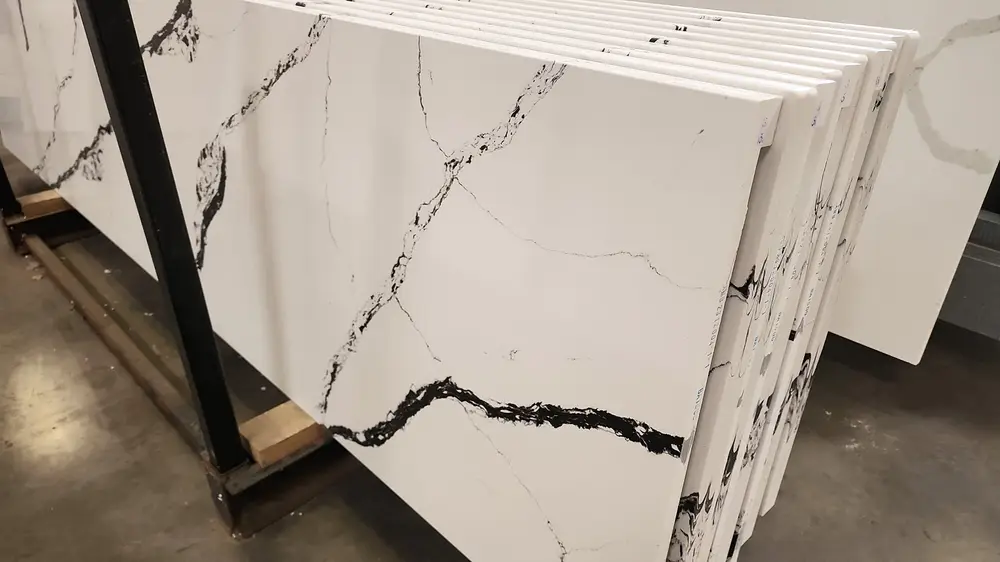 panda white quartz countertop 1