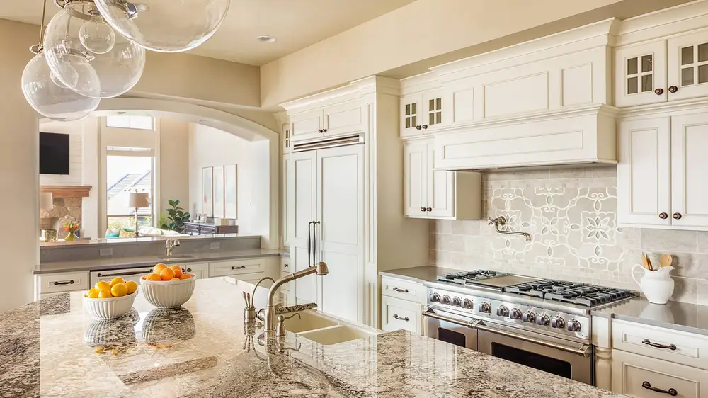 Granite in a traditional kitchen