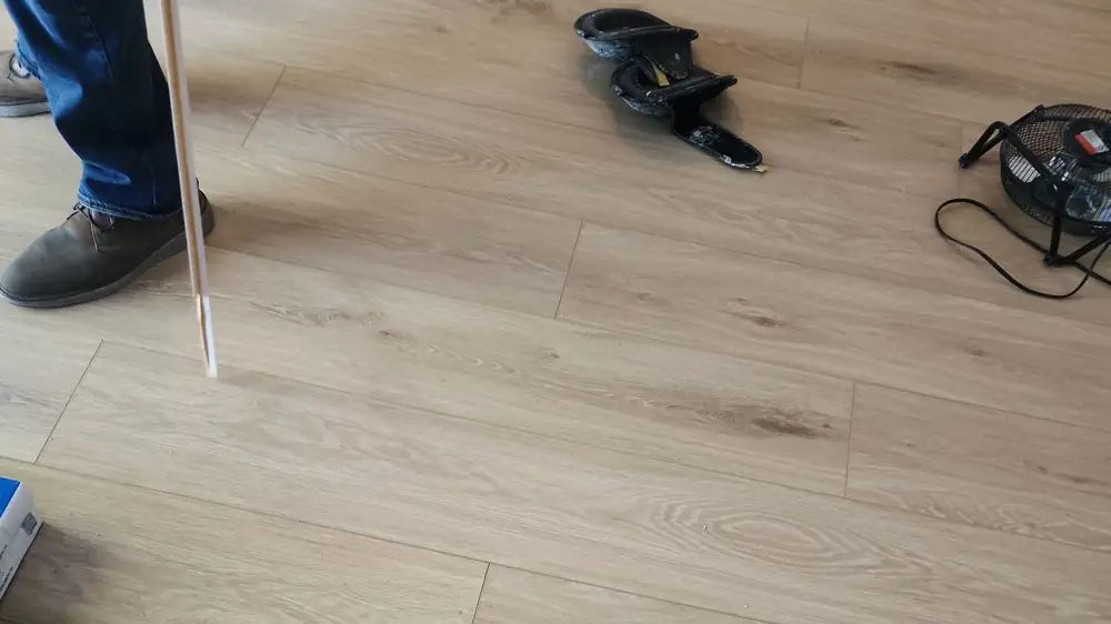 Flooring is installed