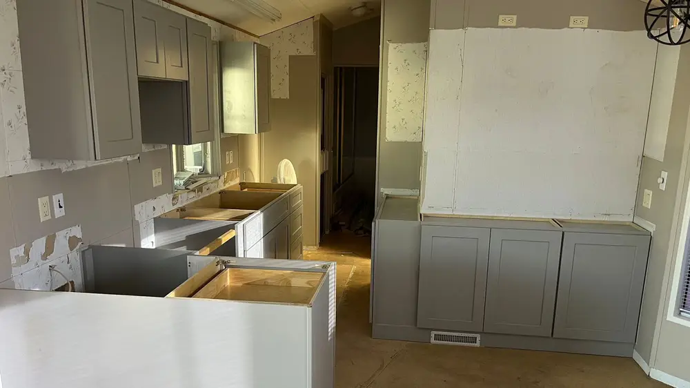 New Cabinets are installed