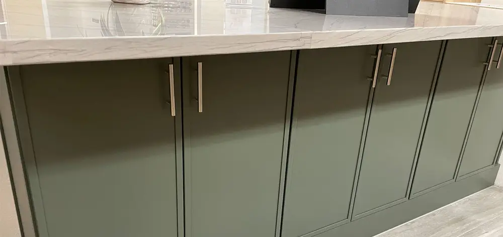 Superior Cabinets Sage Green Micro Shaker
