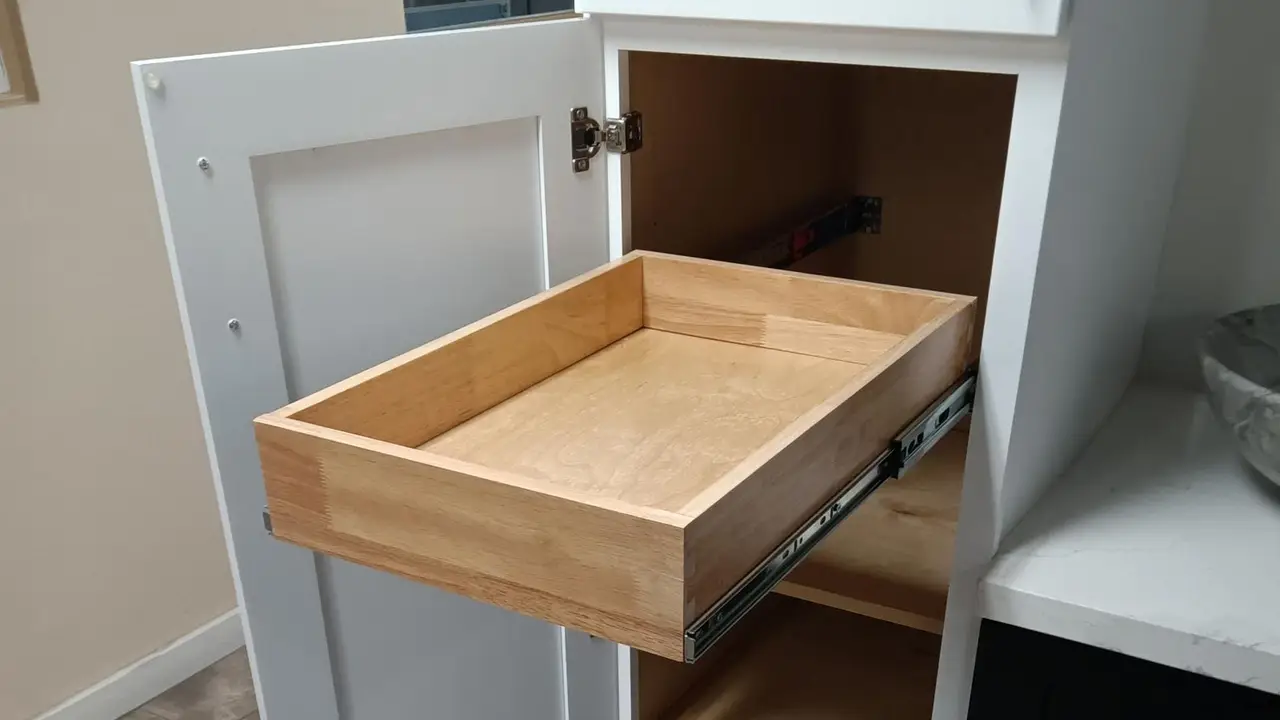 Superior Cabinets pull out shelf
