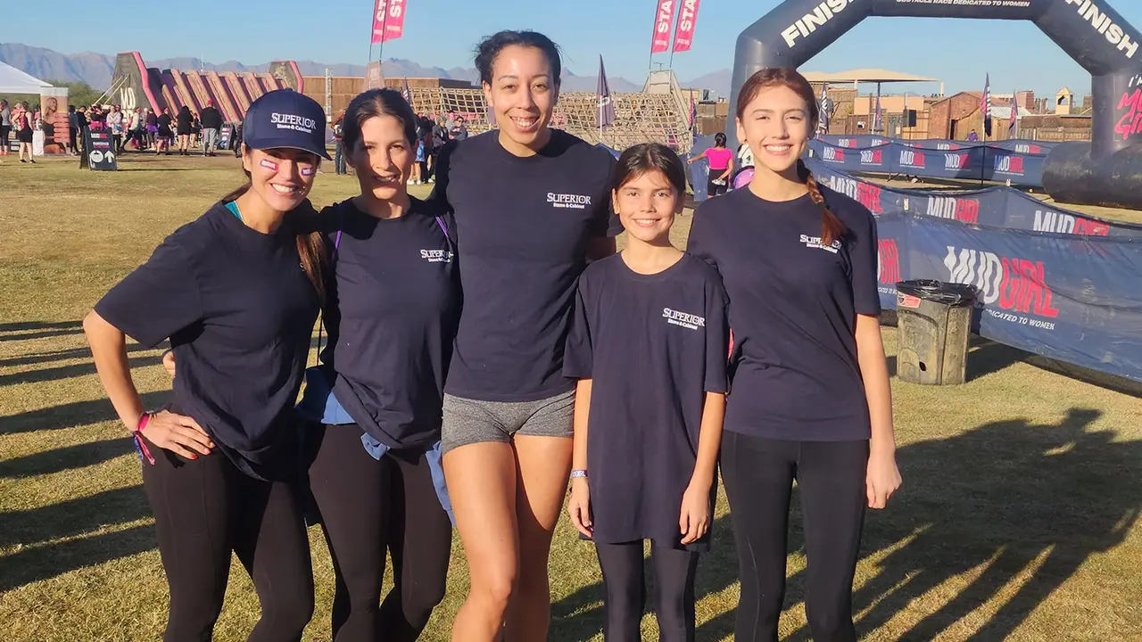 The Superior team at a charity event