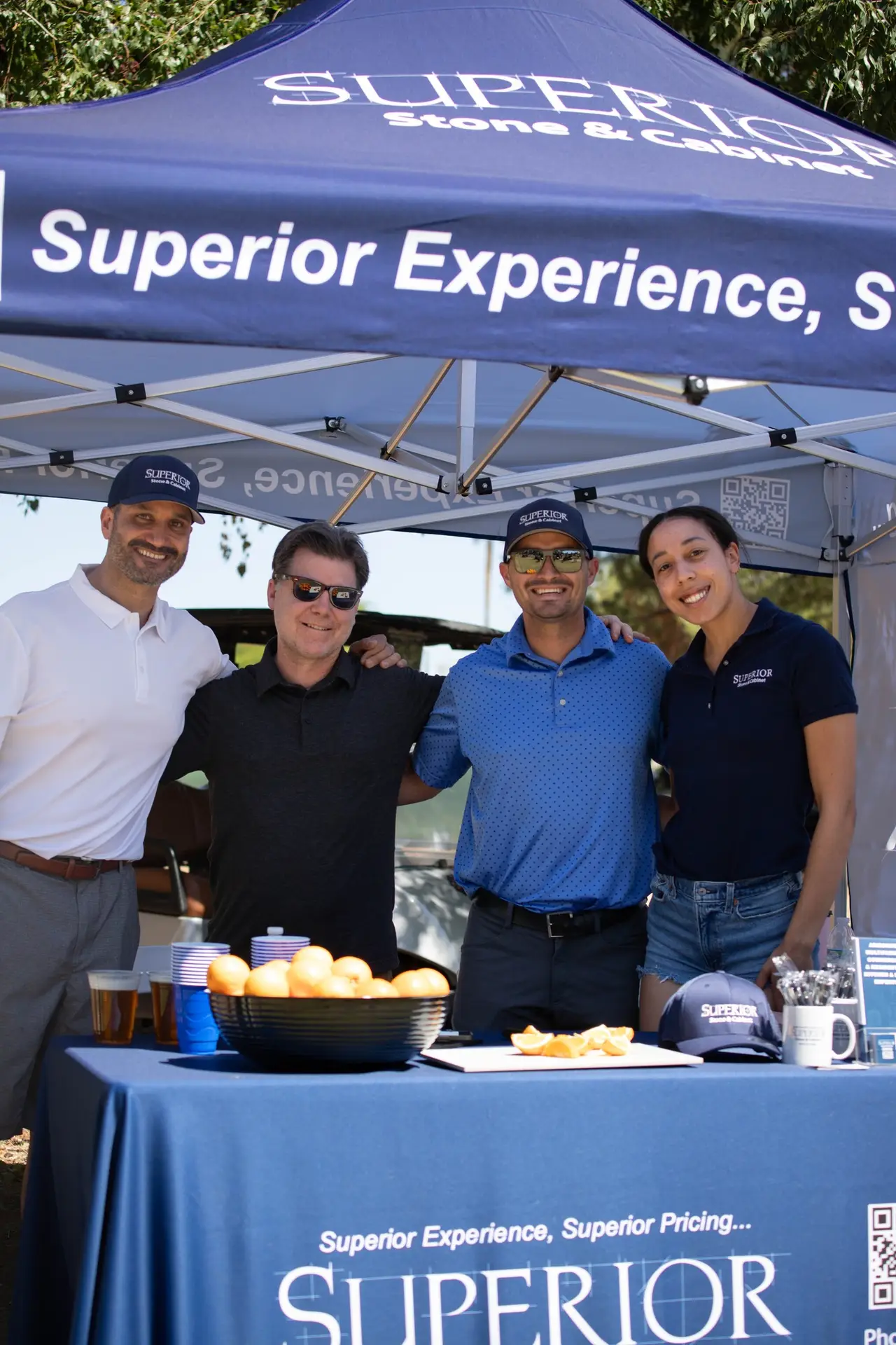The Superior team at an event booth
