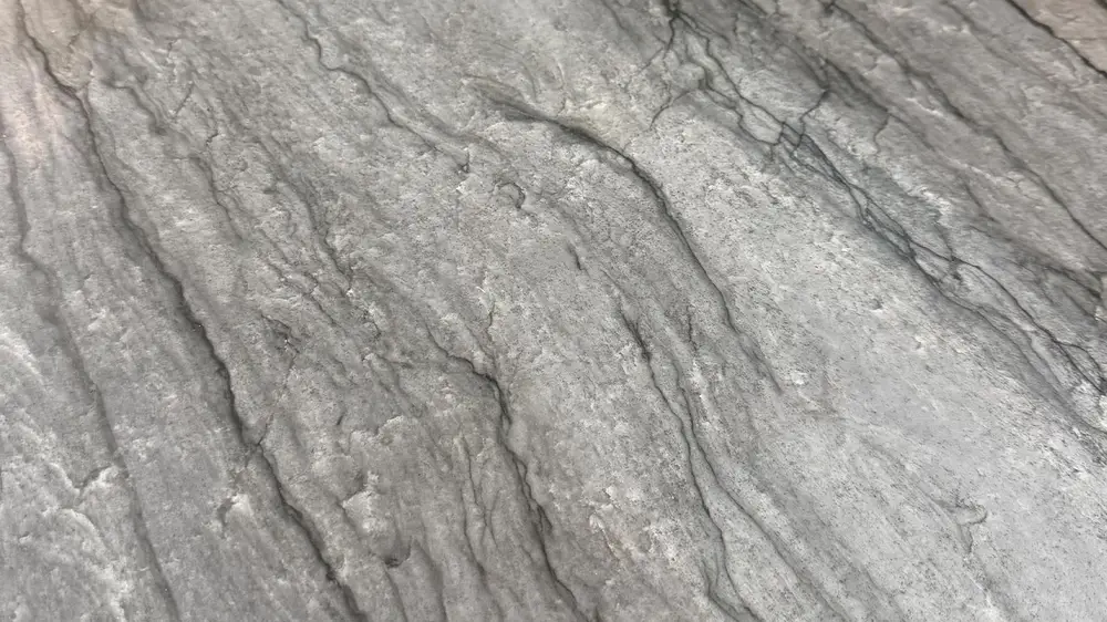 Platino Grey Quatrzite Countertop in Kitchen