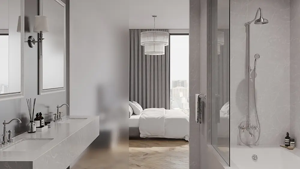 Bianco Glace Bathroom