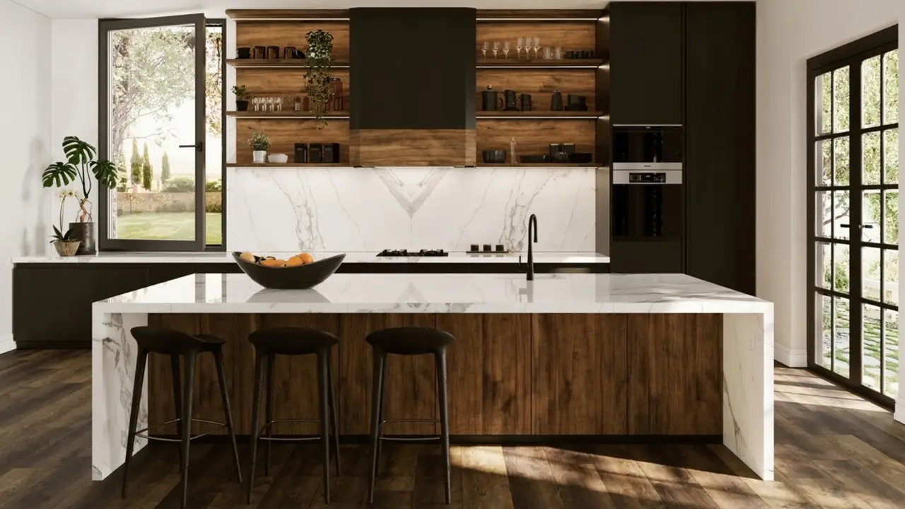 Statuario Bianco Kitchen