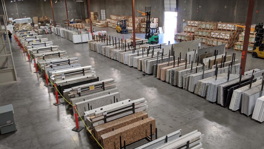 We carry hundreds of countertops in our warehouse in Phoenix.
