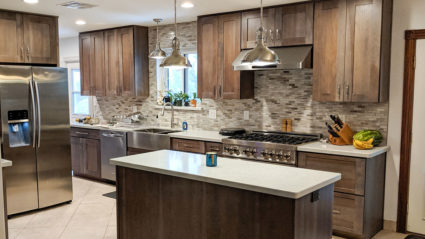 Quartz countertops can last for years and require no maintenance.