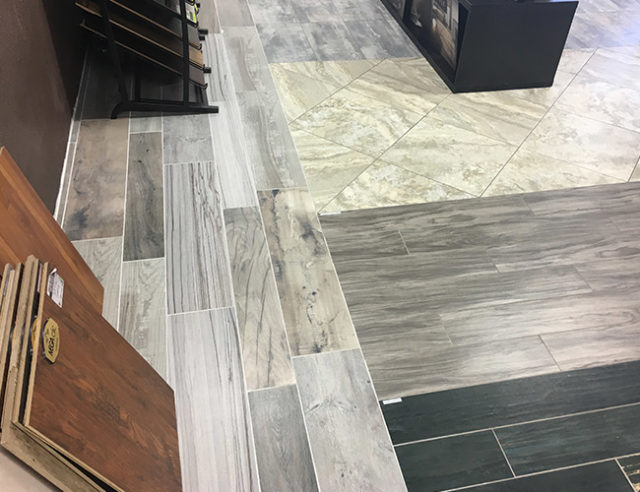 Our showroom has may tile samples for you to choose from.